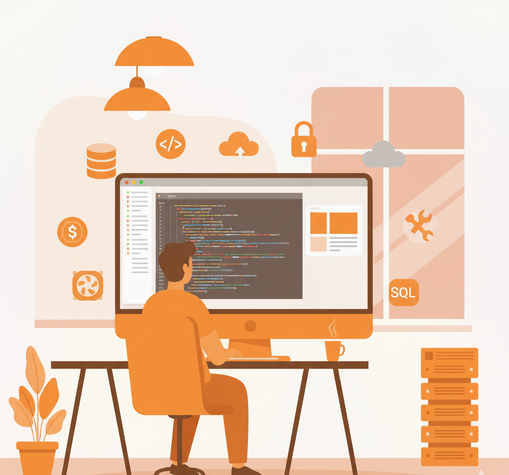 Back-end Development Illustration